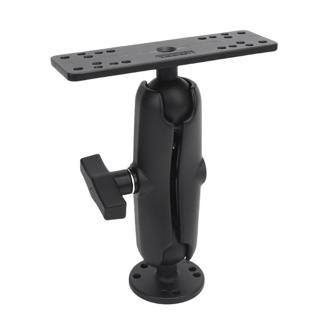 Fish Finder Mount High Strength C Type 1.5 Inch Ball Head Long Arm Marine Electronics Mount for Stable Support in Rough Waters
