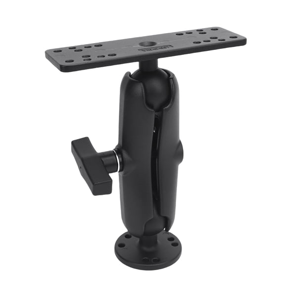 Fish Finder Mount High Strength C Type 1.5 Inch Ball Head Marine Electronics Mount for GPS Devices