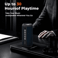 thumbnail image 4 of Portable Bluetooth Speaker, Wireless, LED Lights, 30H Playtime, IPX7 Waterproof, for Home/Outdoor/Party/Beach, Birthday Gift, 4 of 10