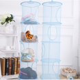 thumbnail image 3 of stanreset 2pcs Mesh Hanging Storage 4 Compartiments Pliants Enfants Rangement Mesh Organisateur Sac à Linge Sèche-Linge Panier Net, 3 of 9