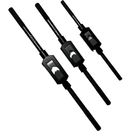 EXXO Tools - 3PC Wrench Set - Adjustable Tap Handle Wrench Kit 1/4", 3/8", 1/2" Capacity