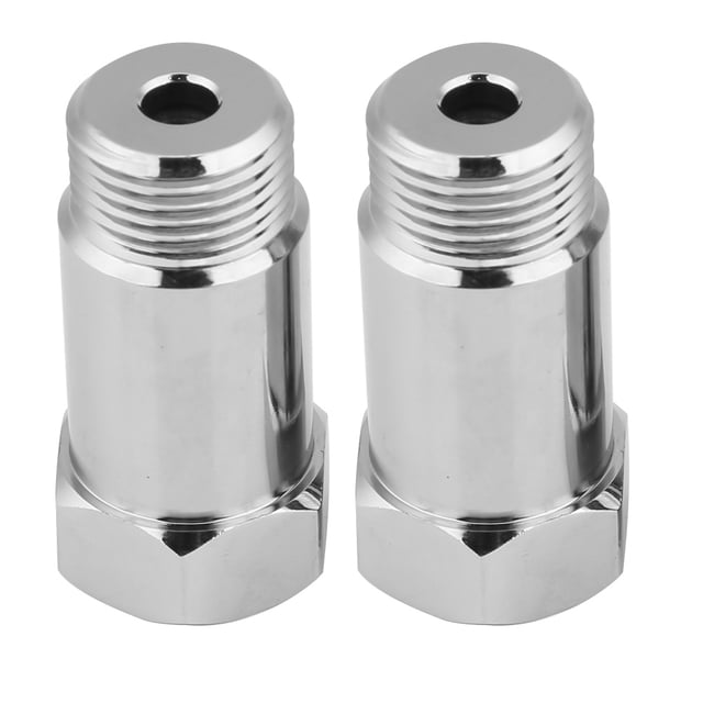 Adaptador eliminador de luz de control del motor, extensor de Sensor de oxígeno O2, espaciador plateado, 45mm, M18 x 1,5, 2 uds. Jadeshay A