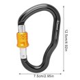 thumbnail image 4 of Sonducket Accesorio de mosquetón para escalada en roca, cinta rápida de seguridad resistente, práctico equipo de bloqueo de seguridad para Escalada, 4 of 6