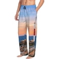 thumbnail image 2 of Yiaed Lighthous1 Print Men's Lounge Pants, Loose PJ Bottoms, Long Pajama Pants for Men-Medium, 2 of 5