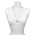 thumbnail image 3 of Delight Jewelry Silvertone Caduceus - DNP - Hot Pink Heart Nurse Strong Zoe Necklace, 3 of 4