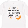 thumbnail image 4 of Inktastic I Love My Nonna to the Moon and Back Boys or Girls Long Sleeve Toddler T-Shirt, 4 of 5