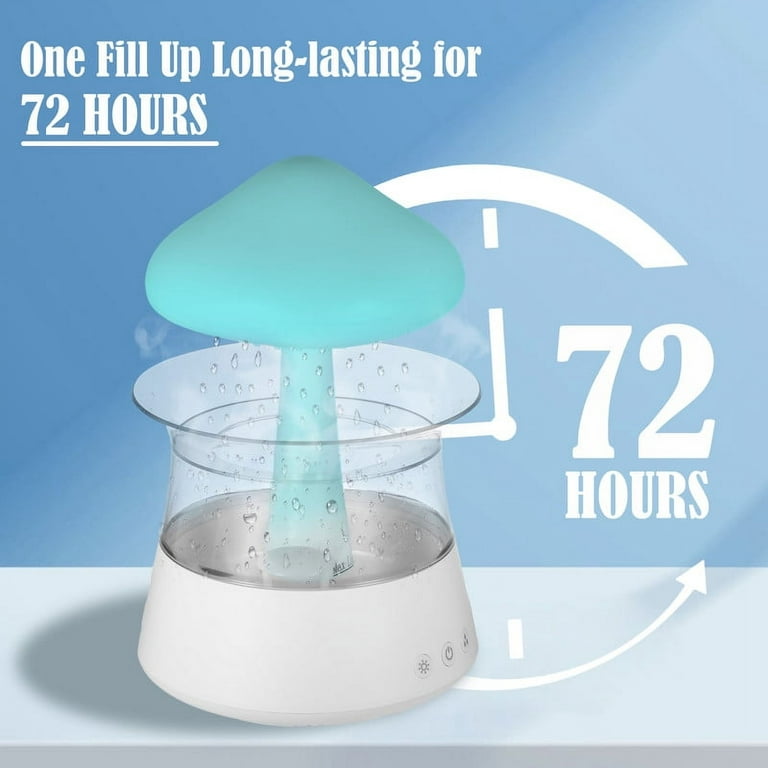 Rain Cloud Humidifier Water Drip 400 ml, Essential Oil Diff