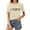 Beige, variant on Trendfront Womens Highland Cow Graphic T Shirt Crewneck Short Sleeve Cute Farm Animal Print Casual Everyday Tee Tops