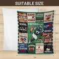 thumbnail image 5 of Large Football Blanket 50"x60", Football Gifts for Boys Football Lovers, Football Party Decorations Gifts, Football Gift Blankets, Sport Gifts for Football Fan on Birthday, 5 of 5