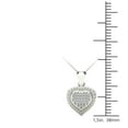 thumbnail image 2 of aaXia 10K White Gold Diamond Accent Heart-Shaped Cluster Pendant Necklace, 2 of 5