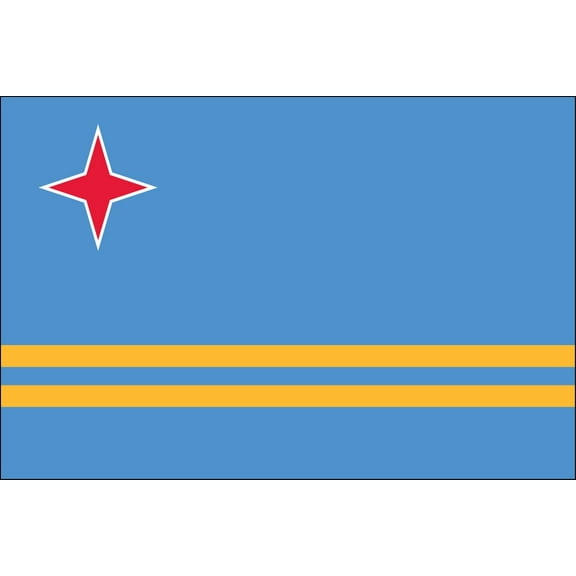 Aruba 2' x 3' Indoor Polyester Country Flag