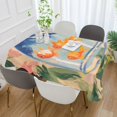 thumbnail image 2 of Yayeee Tablecloths 60" x 60" Rectangle Wrinkle Resistant Party Table Cover, Blue Goldfish Bowl, 2 of 8