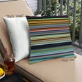 thumbnail image 1 of Ahgly Company Abstract Stripe Pattern Outdoor Throw Pillow, 18 inch by 18 inch, 1 of 6