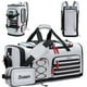 thumbnail image 1 of Bolsa de gimnasio Bosstin para hombre y mujer, bolsa de viaje de 45 litros, bolsa de lona deportiva para gimnasio, fin de semana, mochila nocturna con compartimento para zapatos (gris), 1 of 5