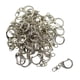 thumbnail image 4 of 50 x Clip de llavero en forma de D Gancho de presión de metal para llavero de coche Monedero DIY Plata, 4 of 9