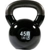 GoFit Contour Kettlebell and DVD, 45 lbs, Black