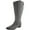 Grey Leather, variant on Sam Edelman Women's Penny Knee-High Riding Boots Whiskey Leather Wide Calf 6.5M