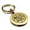 Gold, variant on Stainless Steel Four Elements Round Medallion Keychain Circle Ring