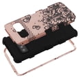 thumbnail image 6 of MyBat Natural Tuff Hybrid Case for Samsung Galaxy S10 (6.1") - Rose Gold/Black Lace, 6 of 7