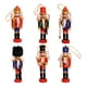 thumbnail image 2 of 6 piezas de decoraciones colgantes de soldado cascanueces de 12,5 x 4 cm, versátiles para de Navidad, pequeñas figuras decorativas de madera, 2 of 9