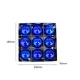 thumbnail image 3 of XYAIYT 9 Pack Christmas Decorations Plastic Pearl Ball Ornament Set S Easy to Hang Long Lasting for Tree Home Restaurant Hotel Office Shatterproof Christmas Ornaments 2.3in Blue, 3 of 4