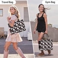 thumbnail image 6 of Large Capacity Tote Bag,Black Baseballs and Hearts Pattern Handbag Fashion Luxury Tote Bag,15.7"x13"x 5.1" Inches,Laptop Compatible, 6 of 6
