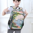thumbnail image 6 of FORMRS Unisex School Backpack 17" Student Travel Bag with Laptop Compartment, Floral Seaside, 6 of 7