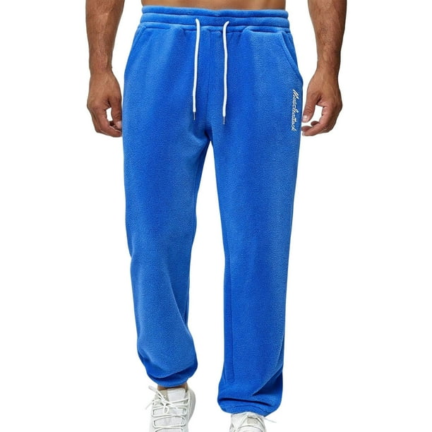 Ceisia Men Flannel Warm Sleep Pants Adjustable Drawstring Home Pants Casual Gift Outdoor Lounge Trousers