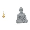thumbnail image 1 of Estatua de Buda con calabaza y mono de latón, adorno Feng Shui, figura en miniatura de recuerdo para decoración del Festival de Primavera y centros de, 1 of 8