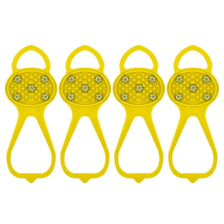 karymi Non-Slip Grips Spikes Non-slip Snow Cleats Shoes Boots Cover Step Ice Spikes Grips Crampons ForHiking Weekly flyer Mens Gifts