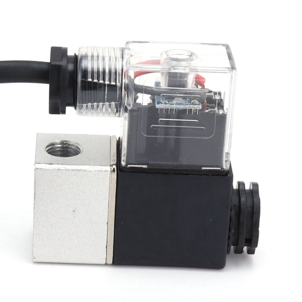 Válvula De Aire Solenoide Eléctrica, Válvula Solenoide De Bomba Sin Aceite Silenciosa Y Duradera Que Funciona Fácilmente Para Gasolina Para Líquido Para Gas