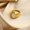JDR201289, variant on Unisex Stainless Steel Ring 18K Gold Plated Band 316L Titanium Steel Jewelry Ethnic Retro Pattern Souvenir Art