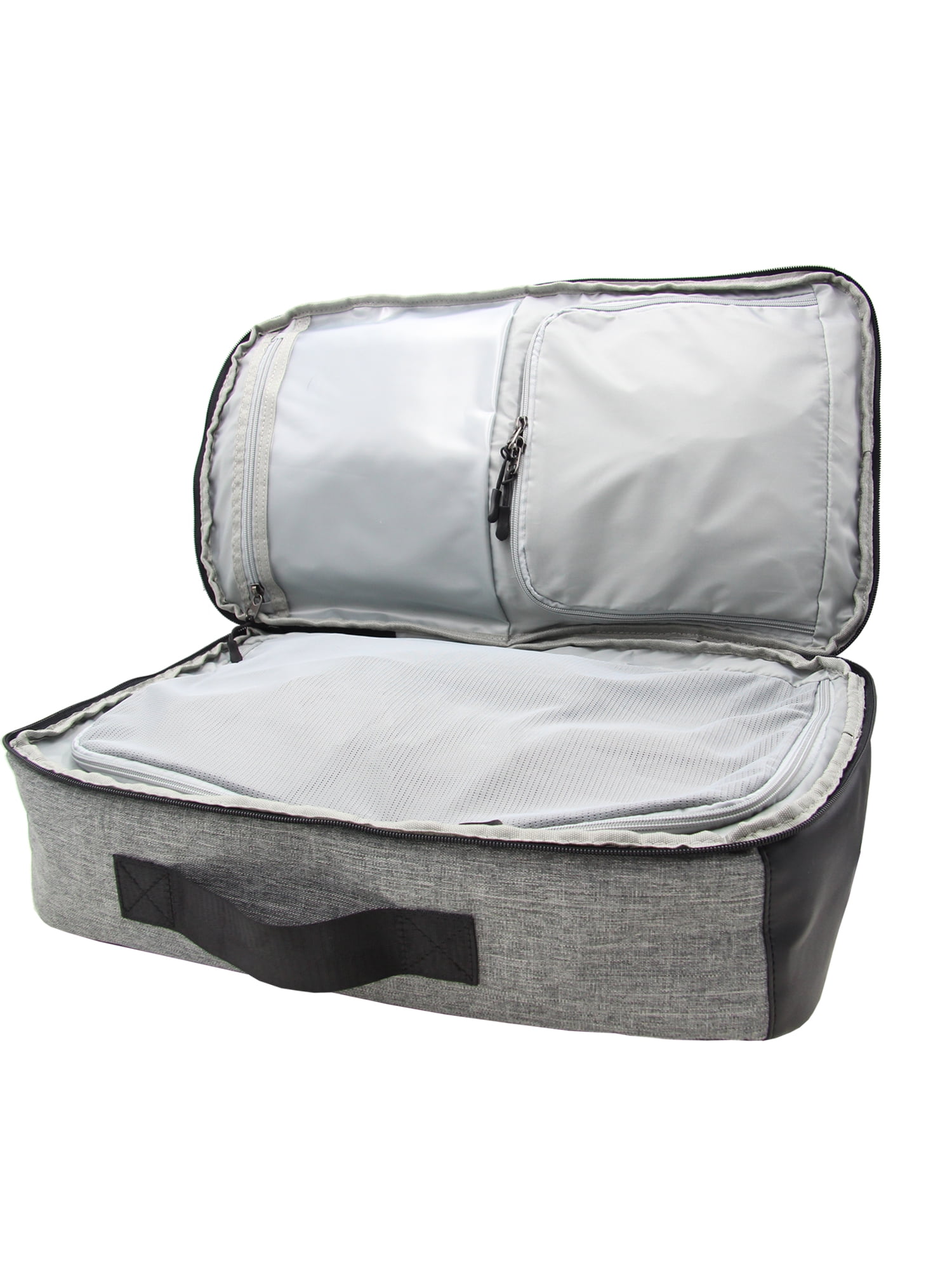 Protege 20" Convertible Travel Backpack with Multi Pockets and Trolley Sleeve, Gray