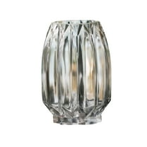8 in Clear Glass Cylinder Tabletop Vase