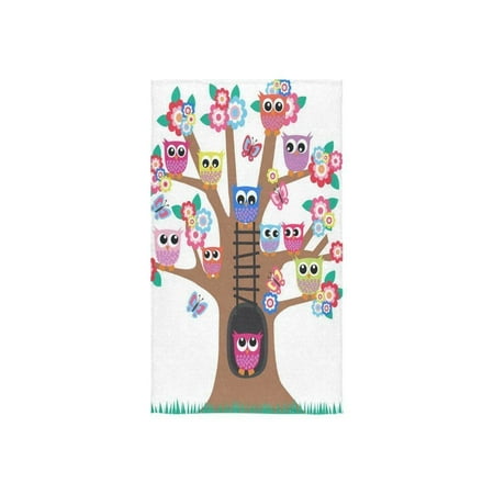 Owl Bath Towels ZKGK A Tree Full of Owls Hand Towel Bath Towels For Home Outdoor Travel Use 16