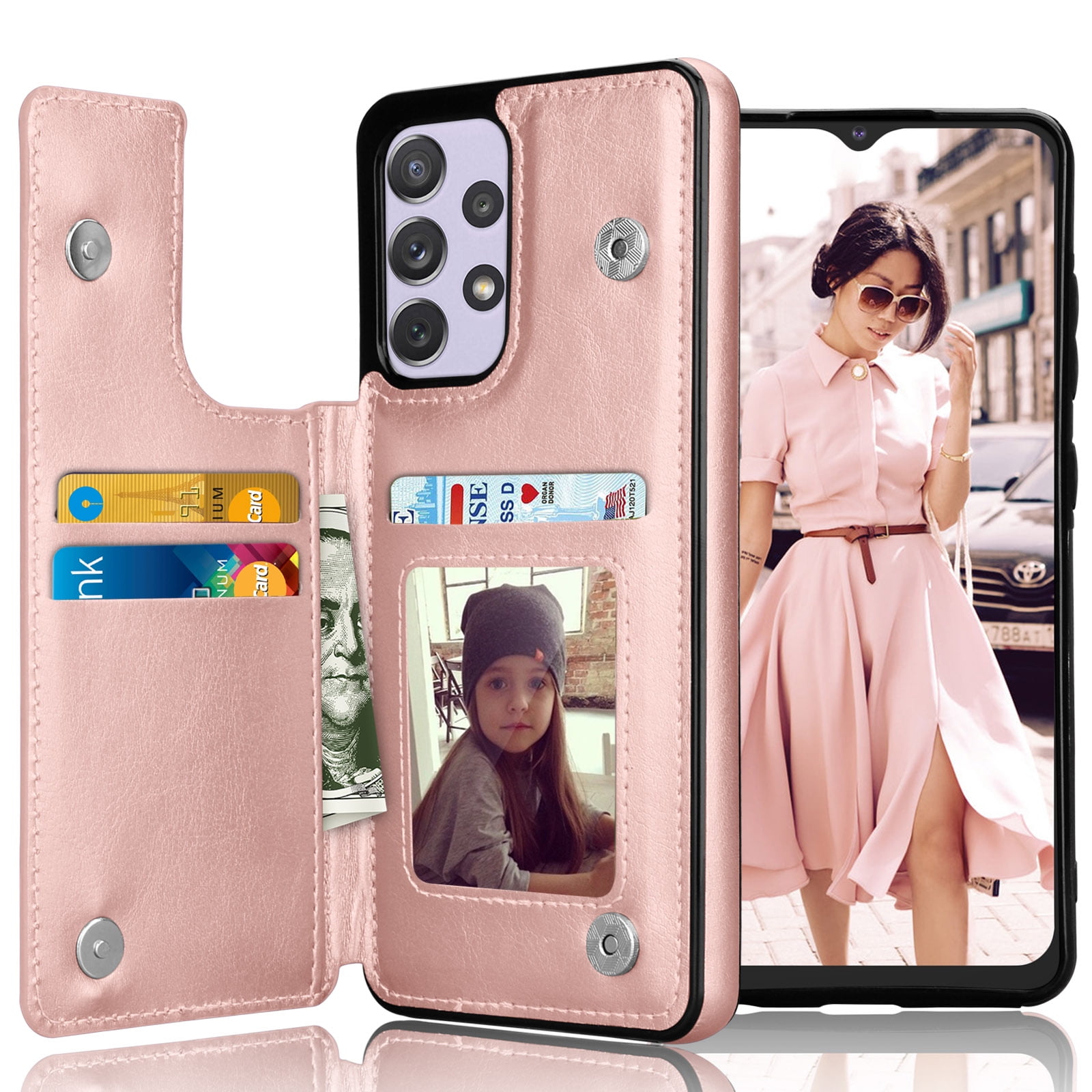 For Samsung A52S 5G Case on sFor Funda Samsung Galaxy A52 A 52S A12 A22  A22S A32 5G Phone Case Painted Leather Wallet Flip Cover