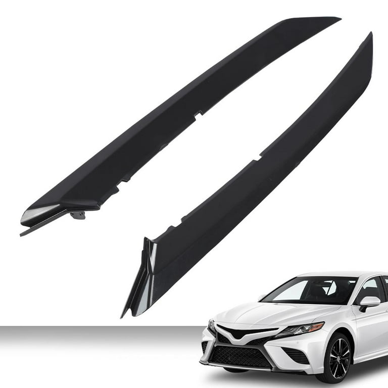 G-Plus Front Bumper Grille Trim Molding Pair Fit for Toyota Camry SE XSE  2018-2022 5271306100, 5271206100, TO1047105, TO1046105
