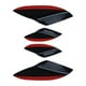 thumbnail image 5 of 4Pcs Car Spoiler Canards Set Soft Decals Auto Collision Strip Carbon Fiber Pattern Front Bumper Lip Splitter Diffuser Spoiler, 5 of 5