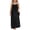 a-Black6326, variant on FINALGANG Girls Kids Solid Color Spaghetti Strap Maxi Dress Gathered Neckline Flowy Casual Summer Dress For Daily Wear Classic Dress