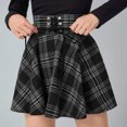 thumbnail image 2 of JINMGG Womens Plus Size Clearance $5 Women Pleated Skirt Casual High Waist Mini Skirt Flare A-line Mini Skirt Black S, 2 of 7