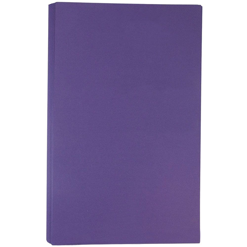 JAM Paper Matte Legal Paper, 8.5x14, 50 per Pack, 28lb Dark Purple