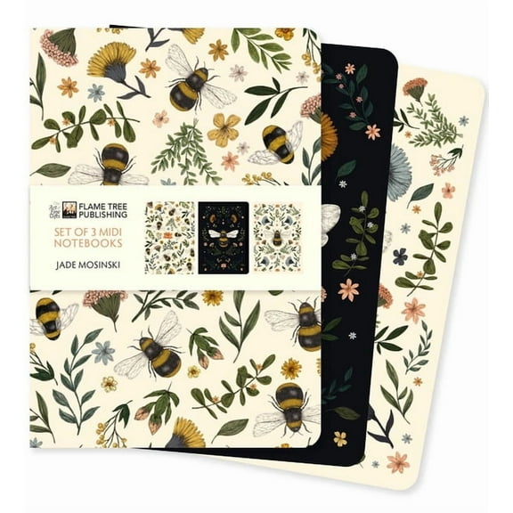 MIDI Notebook Collections Jade Mosinski Set of 3 MIDI Notebooks, (Hardcover)