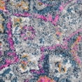 thumbnail image 5 of 8' Pink Medallion Power Loom Runner Rug, 5 of 11