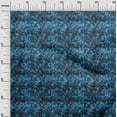 thumbnail image 3 of oneOone Polyester Spandex Blue Fabric Abstract Floral Craft Projects Decor Fabric Printed By The Yard 56 Inch Wide-4rb, 3 of 5