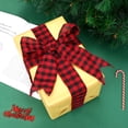 thumbnail image 3 of Buffalo Plaid Ribbons Wired Edges, 2 Rolls Black and Red Checkered Ribbon for Christmas Tree Gift Decorations, 3 of 7