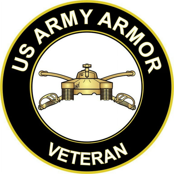 3.8 Inch U.S. Army Veteran Armor Sticker Decal