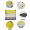 thumbnail image 6 of Throw Pillow Covers, Yellow Gray Decorative Throw Pillow Covers 18x18 Inch, Country Vintage Abstract Gradient Wooden Square Linen Pillow Cases for Couch/Living Room/Sofa, 6 of 9