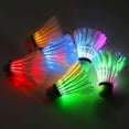 thumbnail image 3 of LINLIN LED Badminton, 4 Pack Badminton,Lighting Shuttlecock Glow in The Dark for Indoor Outdoor Sports Activities, 3 of 4