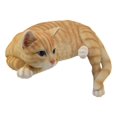 thumbnail image 2 of Statue Réaliste de Perchoir Orange Tabby Cat Shelf Sitter 13.25 Pouces L Décor Chats Chatons, 2 of 4