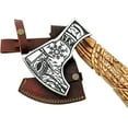 thumbnail image 6 of Custom Gift Forged Carbon Steel Axe with Rose Wood Shaft, Camping Axe (AX-7000), 6 of 9